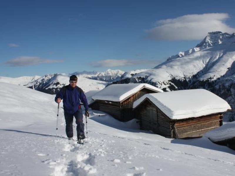 Geschichte: Signalisierter Schneeschuhtrail: Camana - Safien Platz