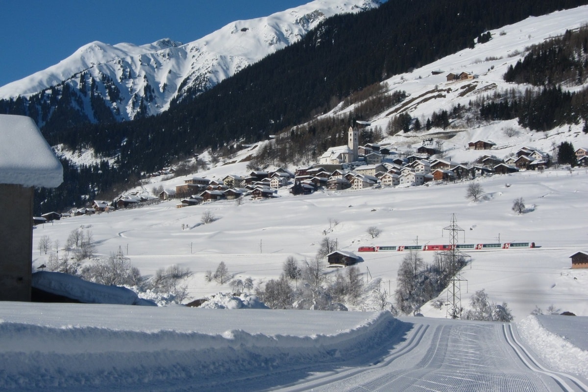 Geschichte: Langlaufloipe Trun - Disentis