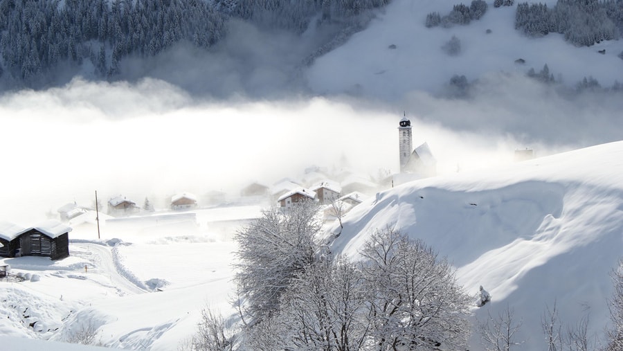 Geschichte: Lumnezia im Winter