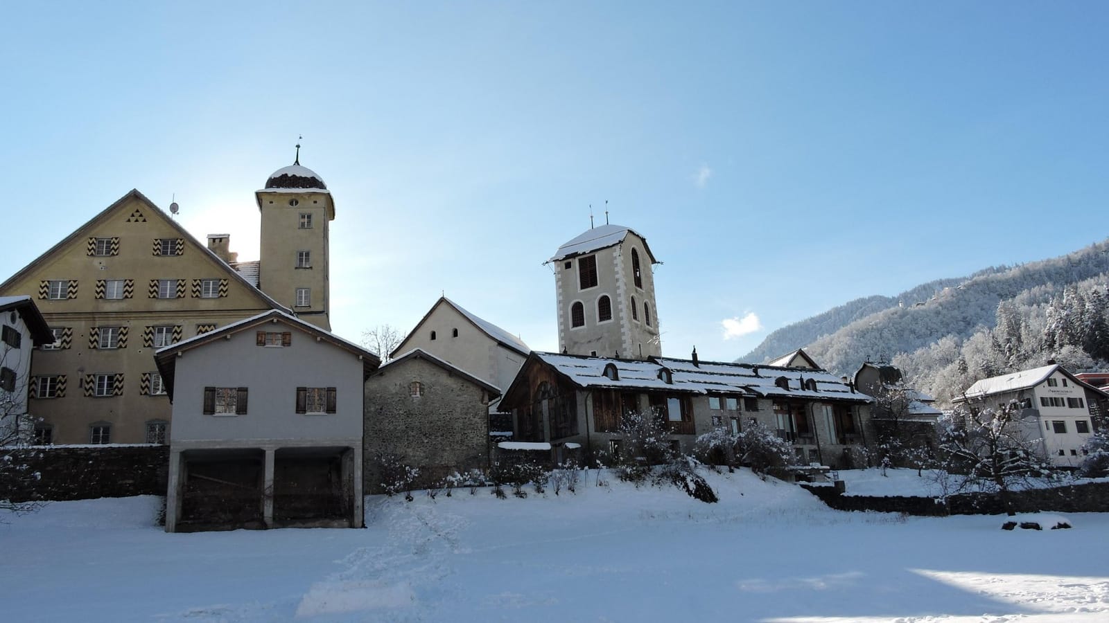 Ilanz/Glion im Winter
