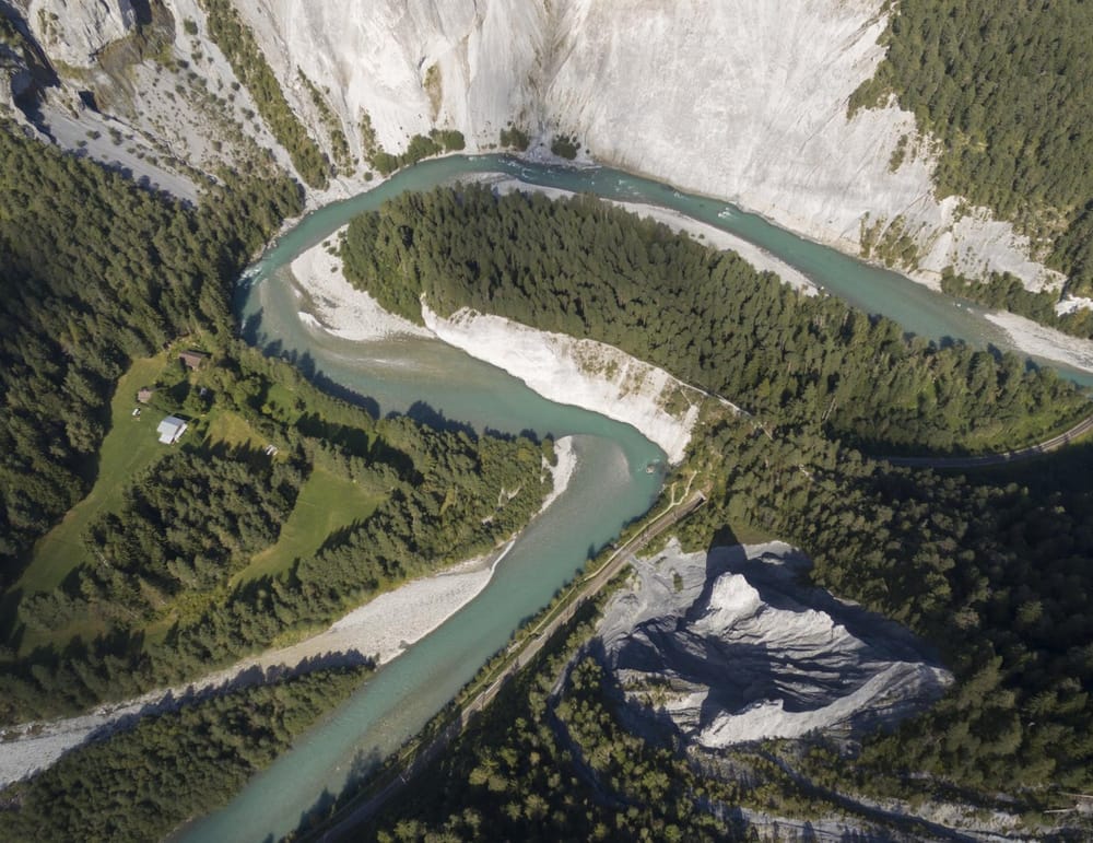 Rheinschlucht im Sommer