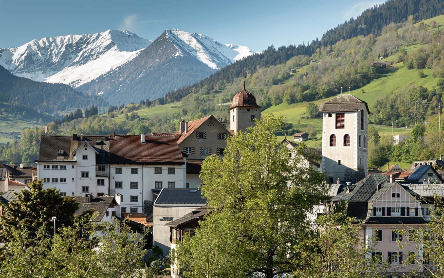 Ilanz/Glion im Sommer